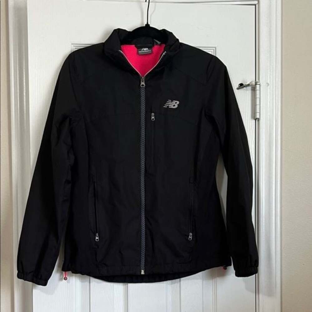 New Balance Black Jacket with Pink Accents